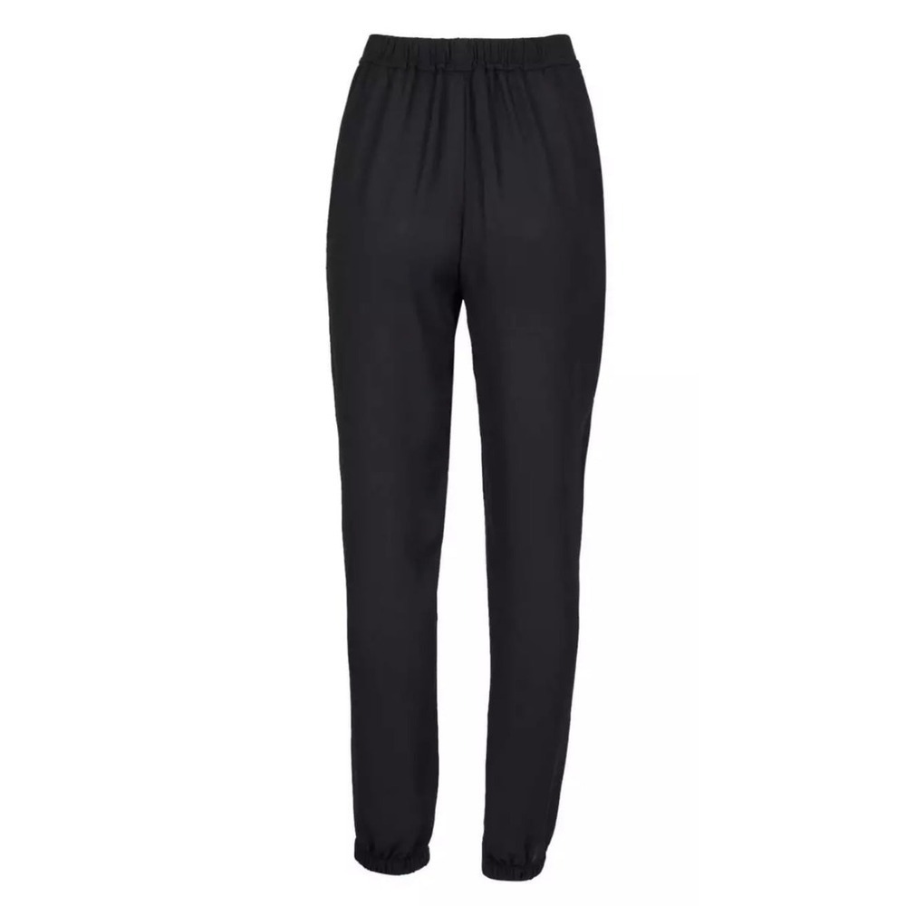 Tahari Sheer Black Joggers Drawstring Waist XS NWT